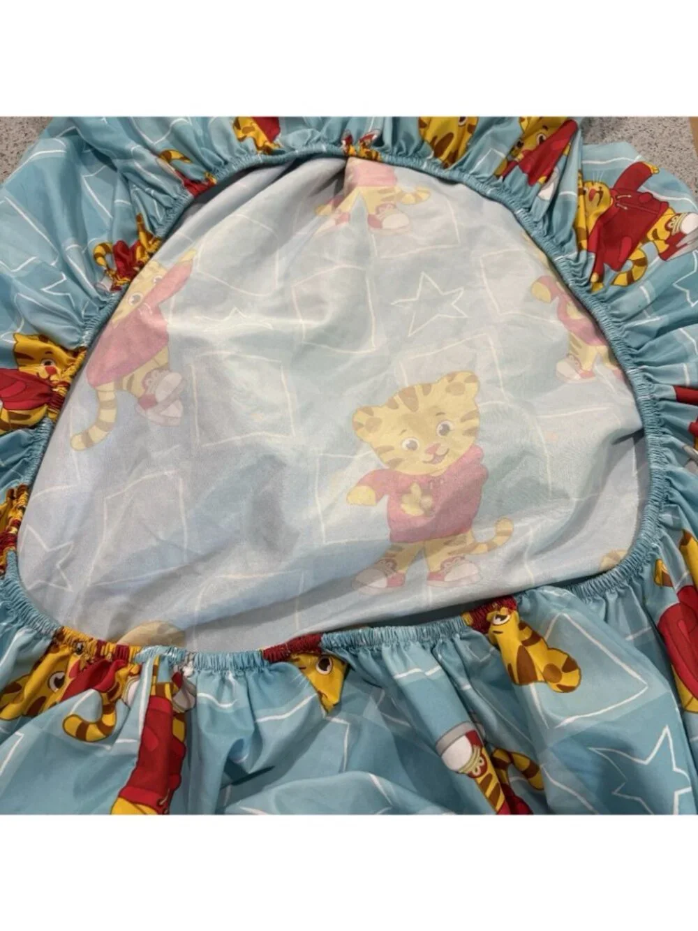 Toddler Bed Vintage Sheet Daniel Tiger Crib Kids Bedding Fitted